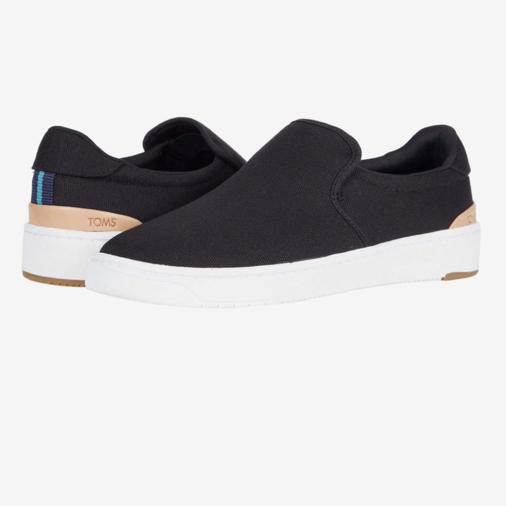 Tom’s women slip on travel lite suede black shoes